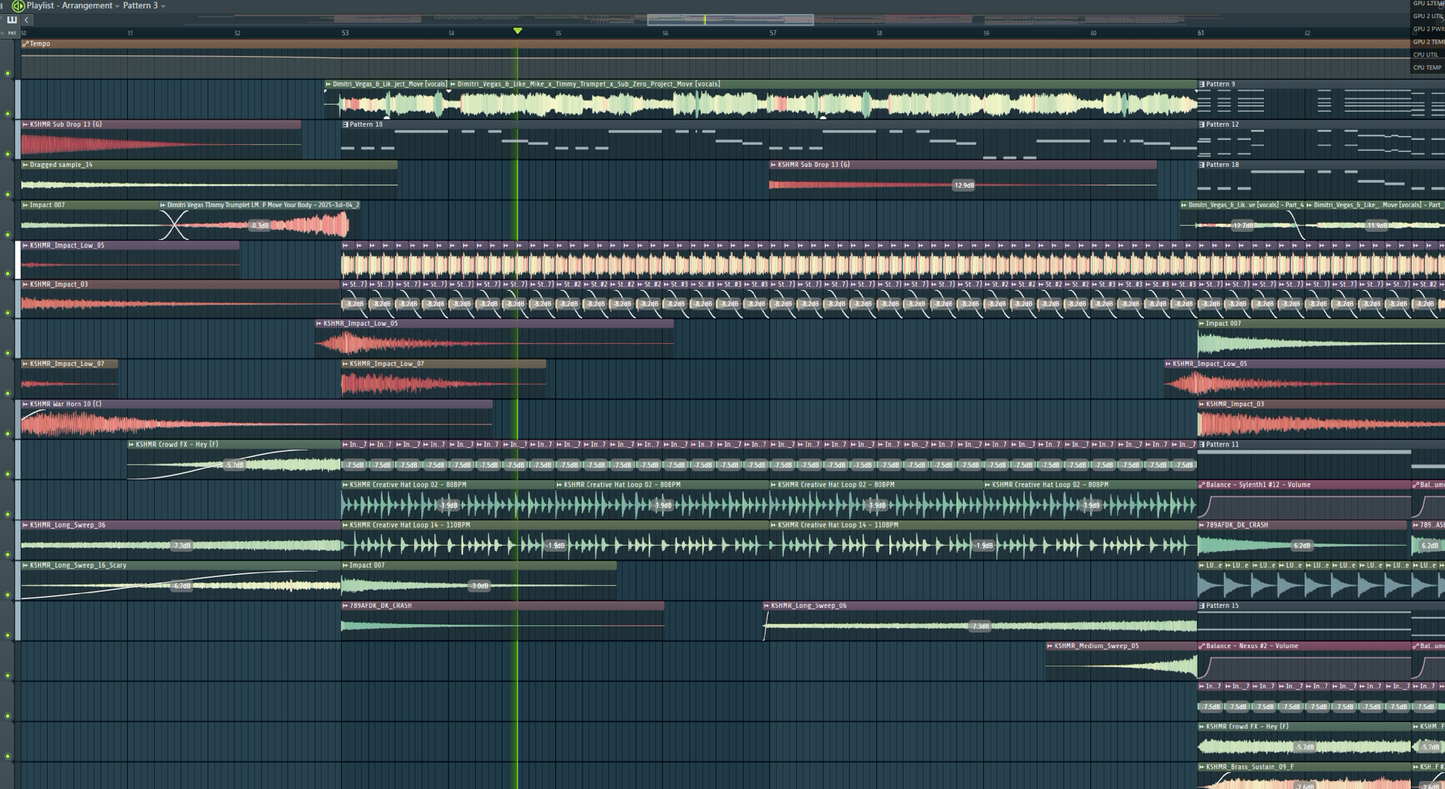 Dimitri Vegas & Like Mike, Timmy Trumpet, Cold Fusion Project - Move Your Body (FL Studio Project File)