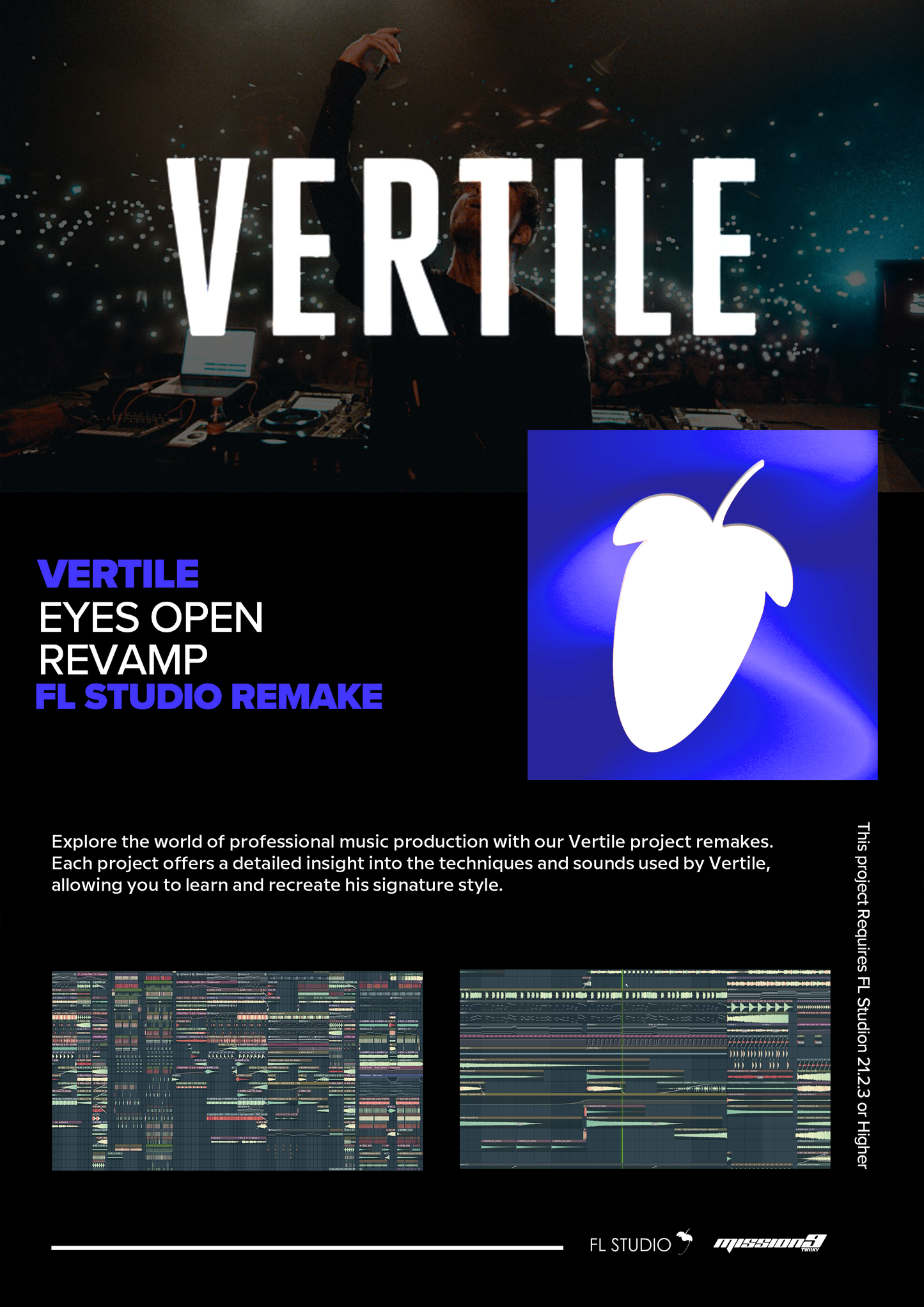 Vertile - Eyes Open - Mission9 Edit (FL Studio Project File)
