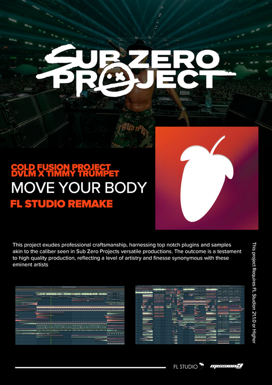 Dimitri Vegas & Like Mike, Timmy Trumpet, Cold Fusion Project - Move Your Body (FL Studio Project File)