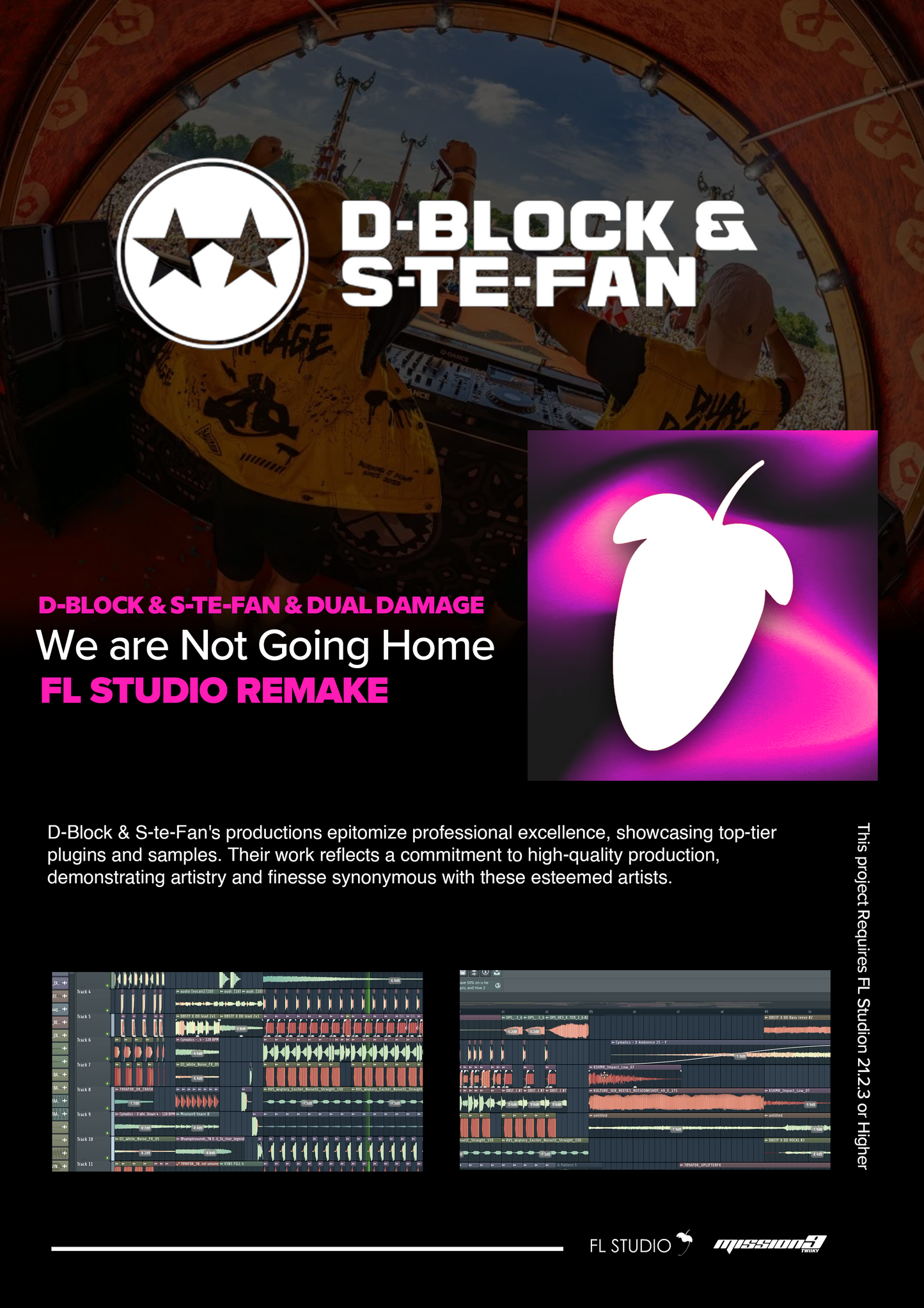 D-Block & S-te-Fan x Dual Damage - We're Not Going Home (FL Studio Project File)