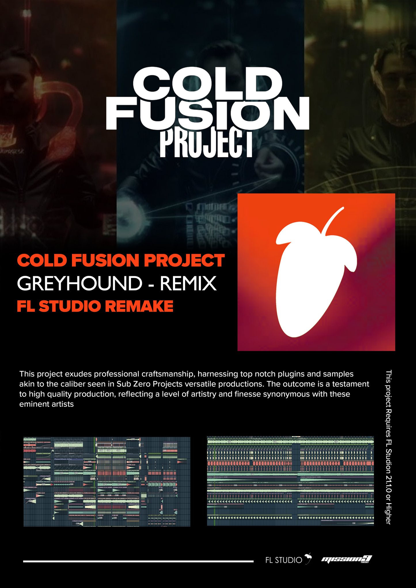Swedish House Mafia - Greyhound (Cold Fusion Project Remix) (FL Studio Project File)