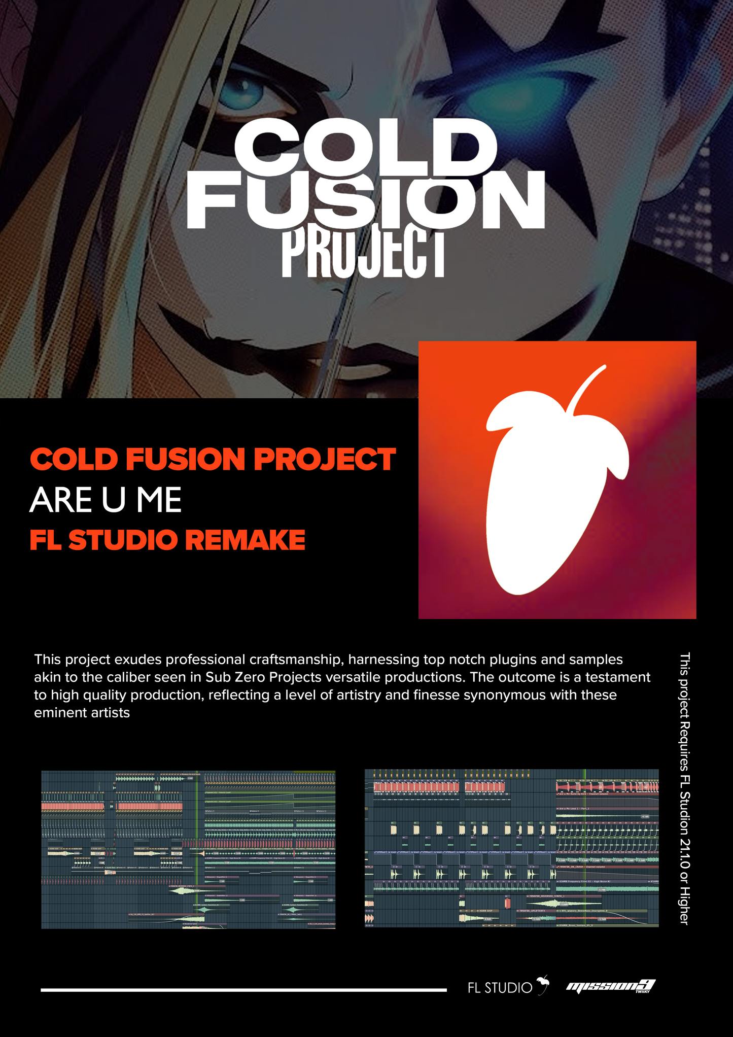 Cold Fusion Project- Are U Me (FL Studio Project File)